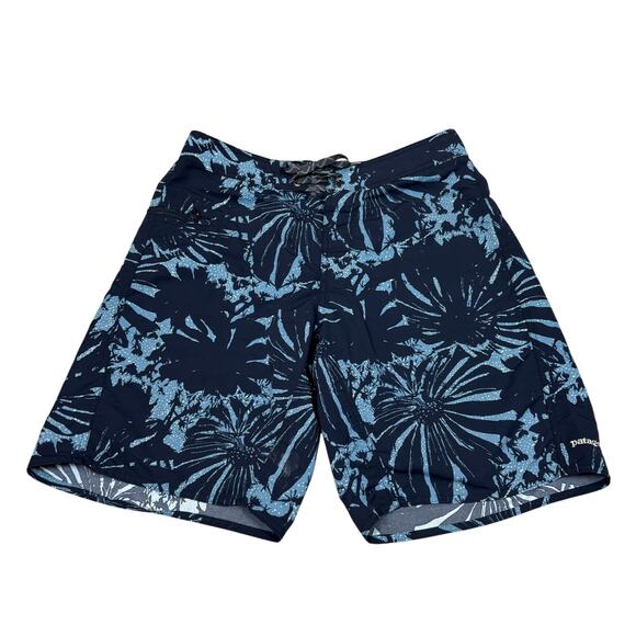 Patagonia Wavefarer 9" Board Shorts Nocturne Blue Clay Surf Swim Men's 32 - Picture 1 of 9